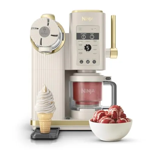 Ninja CREAMi Scoop & Swirl Eismaschine, 13 Funktionen, Stone Gold