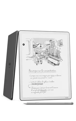 Amazon Kindle Scribe 64 Go (nouvelle génération) : écran 11" effet papier avec éclairage avant ; plus fin, léger et rapide ; écrivez dans le carnet de notes intégré, les documents et les livres