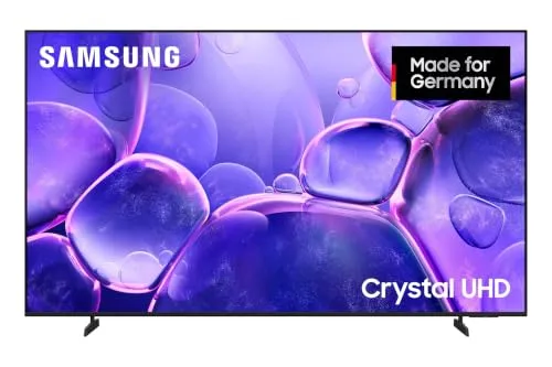 Samsung Crystal UHD U8079F 4K 75 Zoll (189 cm) LED Fernseher, Optimiert für Fussball und Gaming, Crystal Prozessor 4K, SmartThings, AI Upscaling, Knox Security, Kostenlose Inhalte, Smart TV