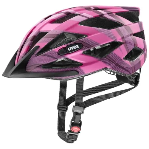 uvex air Wing cc - Leichter Fahrradhelm für Damen und Herren - individuelle Größenanpassung - Plum-pink matt - 56-60 cm