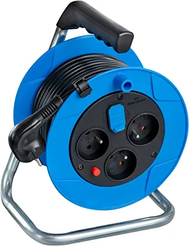 Brennenstuhl Enrouleur électrique Standard Baby, USB A, 10m H05VV-F 3G1,0