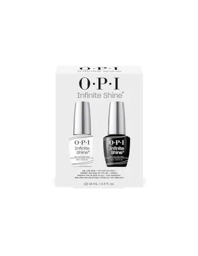 Doppio Pack Base e Top Coat OPI Infinite Shine - Illumina e Protegge il Tuo Smalto- Con esclusivo Pennello OPI Pro-Wide per un'applicazione impeccabile (2x15ml)