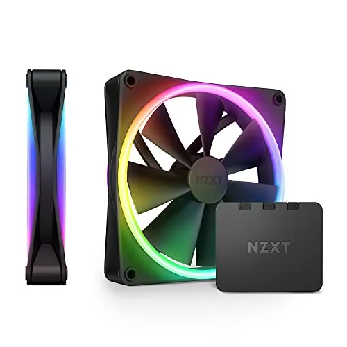 NZXT F140 RGB Duo confezione doppia e controller RGB [nero] 2 ventole per case PC RF-D14DF-B1 FN1832