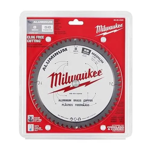 Milwaukee 48404345 Discos para Sierra Circular para Metal, 165 mm Diámetro, 1.6 mm Ancho de Corte, 48 N° de Dientes