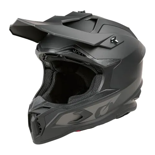 O'NEAL C-SRS Motocross Helm, MX Enduro Motorrad, Starke ABS-Schale, gepolstertes & waschbares Innenfutter, optimale Belüftung, Microlock-Sicherheitsverschluss für Erwachsene (Schwarz M)