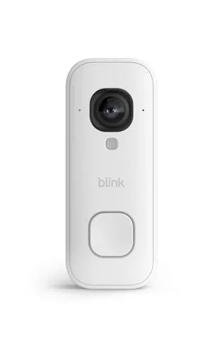 Blink Videocitofono cablato 2K+ (ultimo modello) | Videocitofono con video 2K a figura intera | Alimentazione con cablaggio continua | Audio ottimizzato | Protezione IP65 | Bianco
