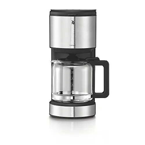WMF Stelio Aroma Filterkaffeemaschine mit Glaskanne, Filterkaffee, 10 Tassen, Kaffeemaschine Edelstahl, Tropfstop, Warmhalteplatte, Abschaltautomatik, 1000 W