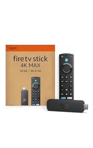 Amazon Fire TV Stick 4K Max (Nouvelle génération), Appareil de streaming avec fonctionnalité Écran dynamique et prenant en charge le Wi-Fi 6E, Trouvez vos séries plus rapidement avec Alexa+