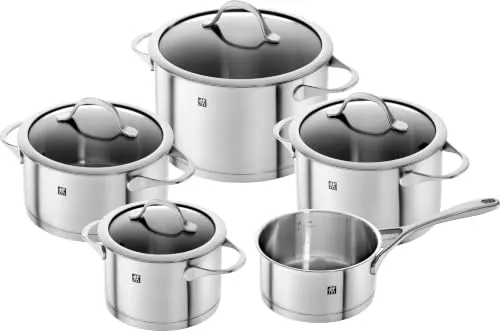 ZWILLING Essence Kochtopf-Set 5-teilig, Induktion, Rostfreier Edelstahl