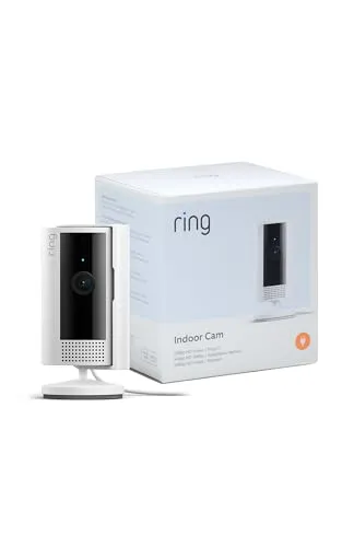 Ring Innenkamera (Indoor Camera 2. Gen.) | Überwachungskamera für den Innenbereich | 1080p-HD-Video, Privatsphäre-Sichtschutz, WLAN, ideal für Haustiere | Mini Sicherheitskamera zur Selbstinstallation