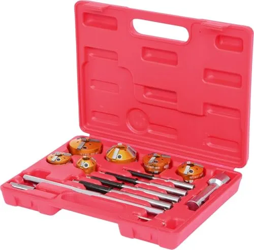 KS Tools 150.3570 Universal Ventilfräser-Satz zur Ventilsitzbearbeitung, 11-tlg.