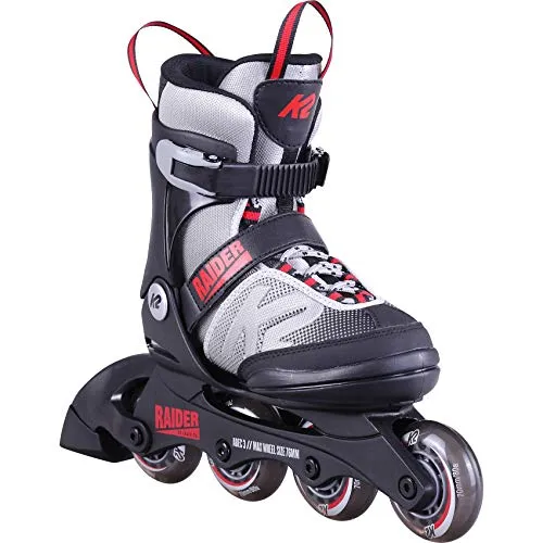 K2 Skates Jungen Inline Skates Raider, Grey - red, 30D0101.1.1.S