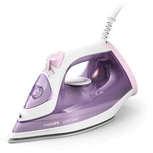 Philips Dampfbügeleisen 3000 Series, 2000W, 30 g/Min Dampf, Lila/Weiß